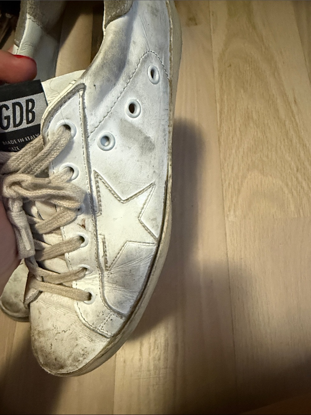 Golden Goose White and Beige Sneakers - Picture 5 of 6